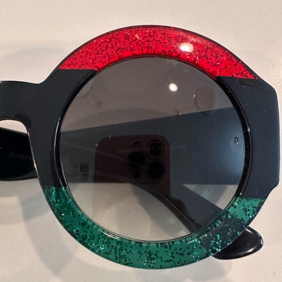 GUCCI WEB OVERSIZED SUNGLASSES - Picture 6 of 11